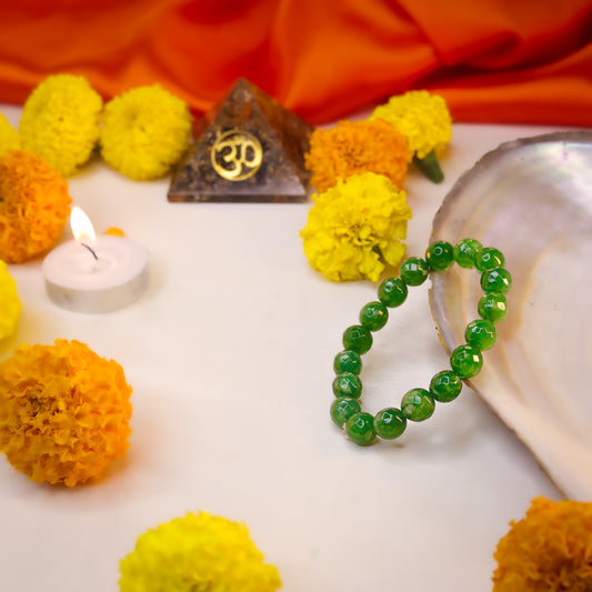 Green Olive Jade Bracelet