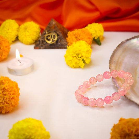 Rose Quartz Crystal Bracelet