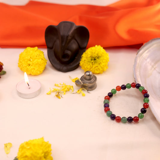 Natural 7 Chakra Bracelet (Business Success & Wealth Attraction)