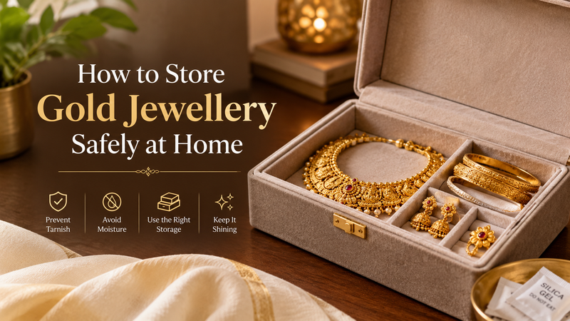 How to Store Gold Jewellery Safely at Home