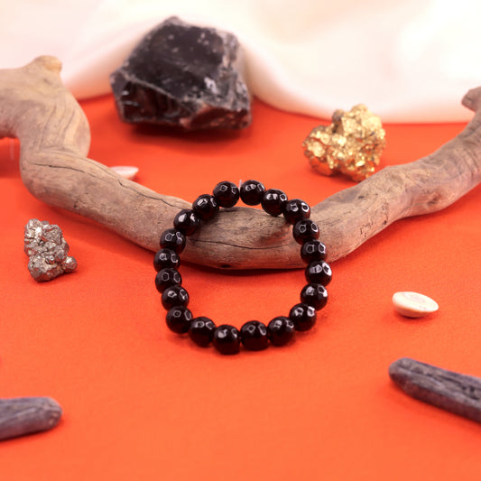Black Tourmaline Crystal Bracelet - Grounding & Protection
