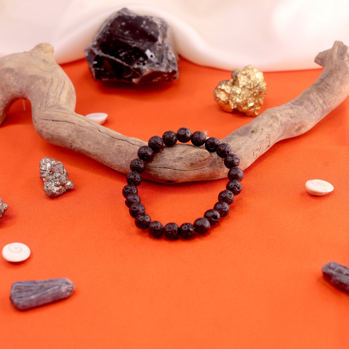 Natural Lava Stone Bracelet - Emotional Balance and Calmness