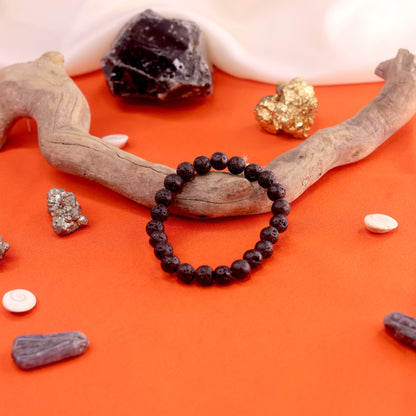 Natural Lava Stone Bracelet - Emotional Balance and Calmness
