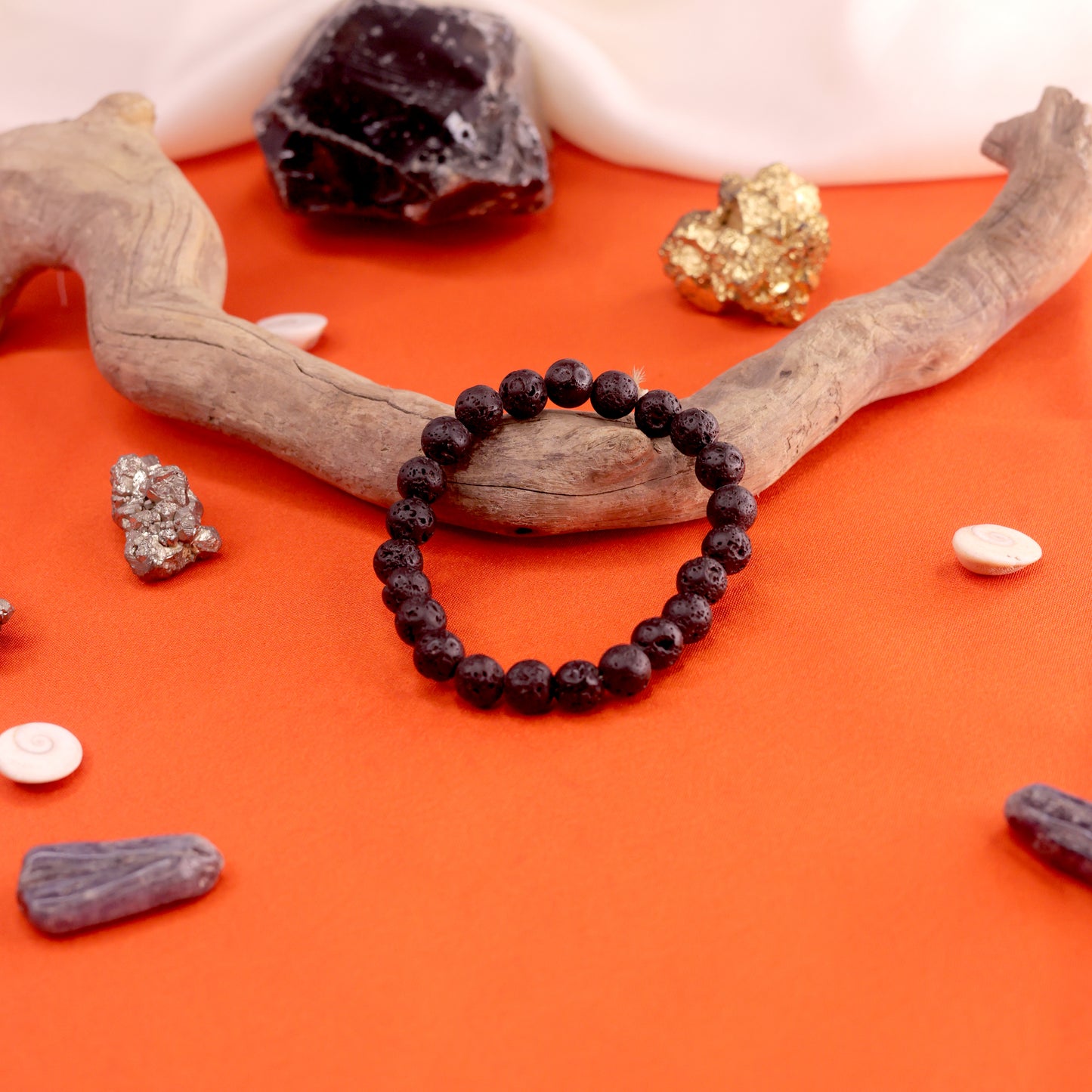 Natural Lava Stone Bracelet - Emotional Balance and Calmness