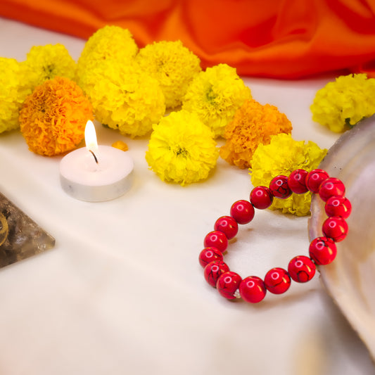 Red Turquoise Bracelet
