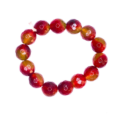 Natural Watermelon Tourmaline Crystal Bracelet