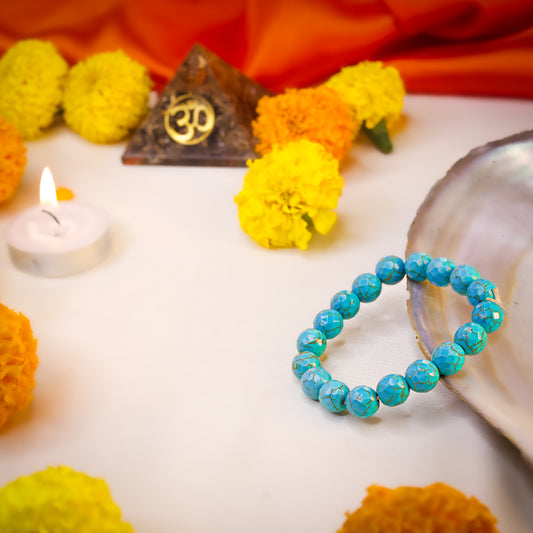 Natural Turquoise Crystal Bracelet