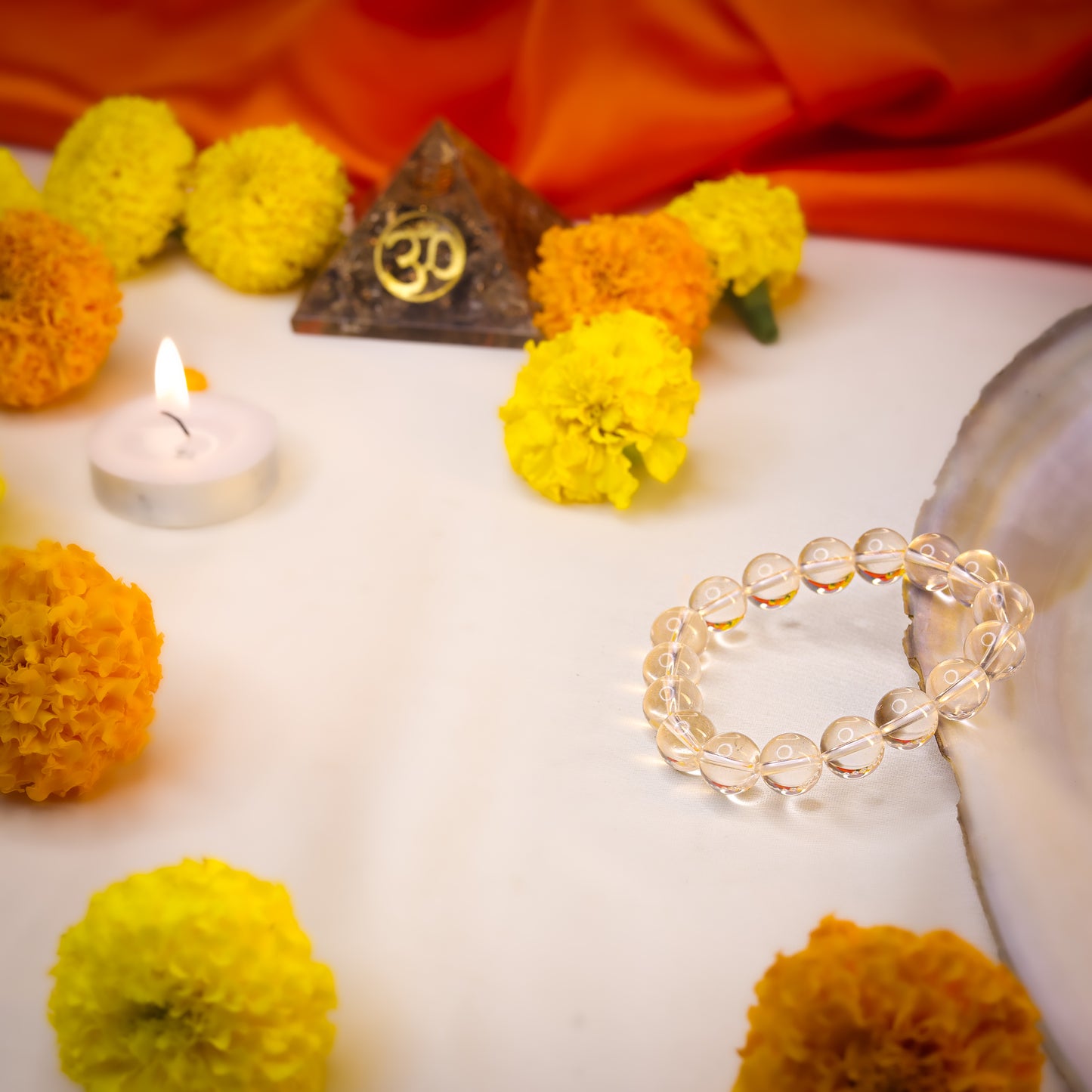 Clear Quartz Gemstone Bracelet