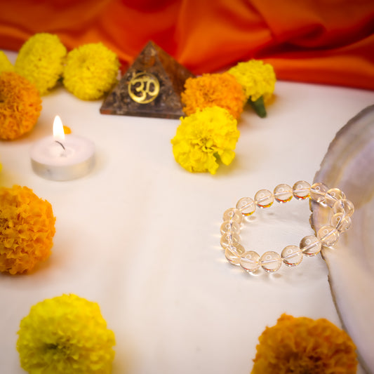 Clear Quartz Gemstone Bracelet