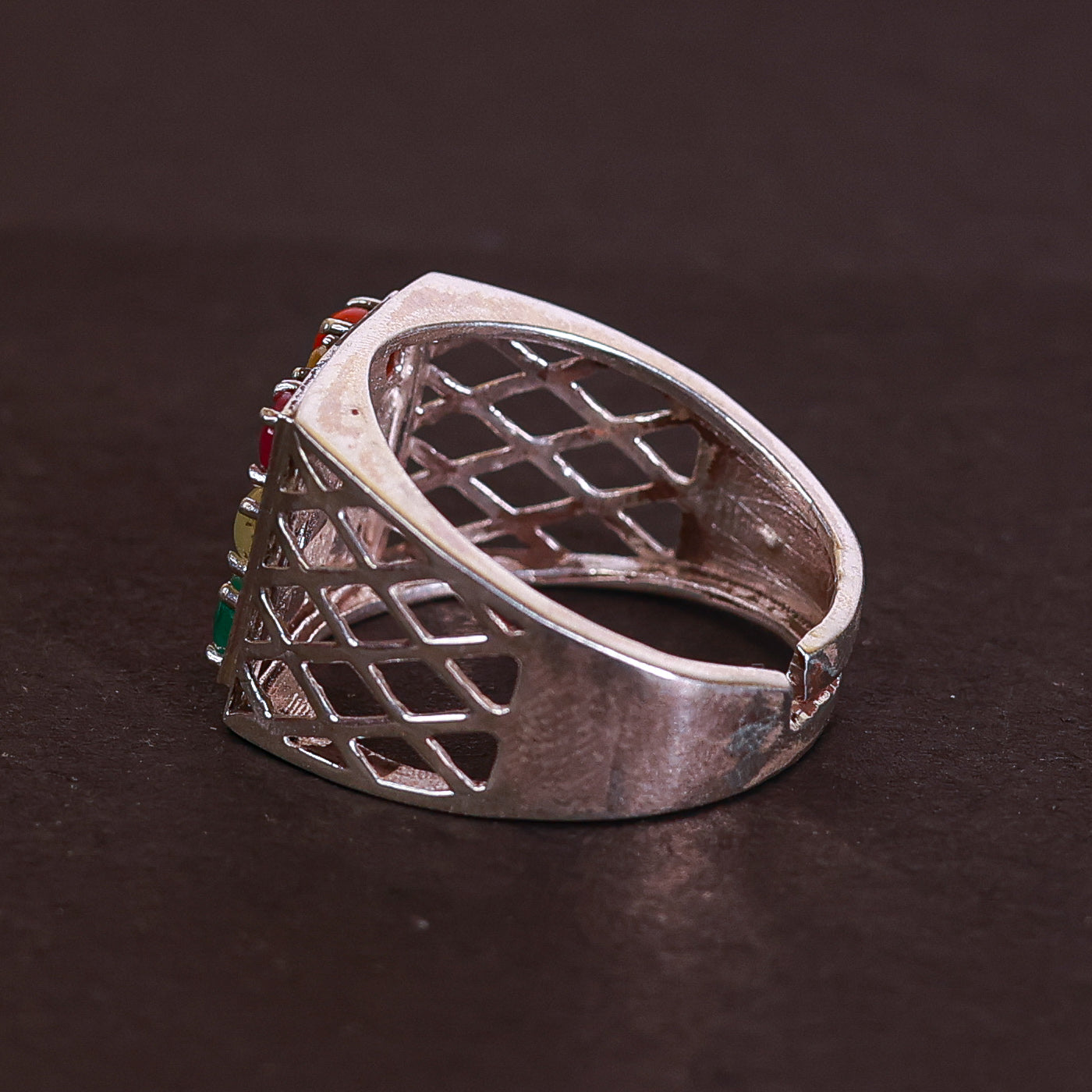 Nava Ratna Gents Ring (Silver)