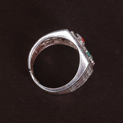Nava Ratna Gents Ring (Silver)