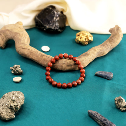 Natural Red Jasper Crystal Bracelet